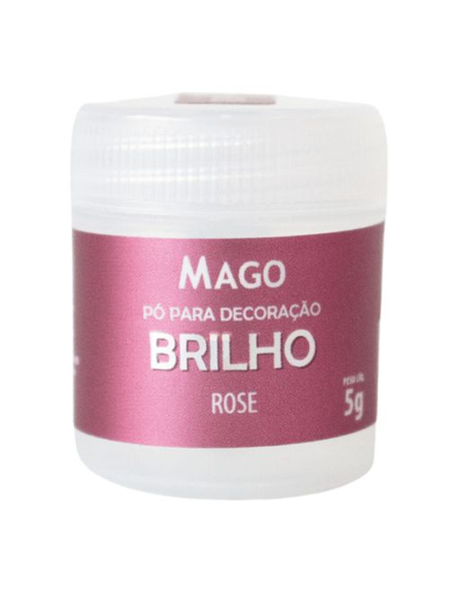 Pó Decoração Brilho Rose 5g - Mago
