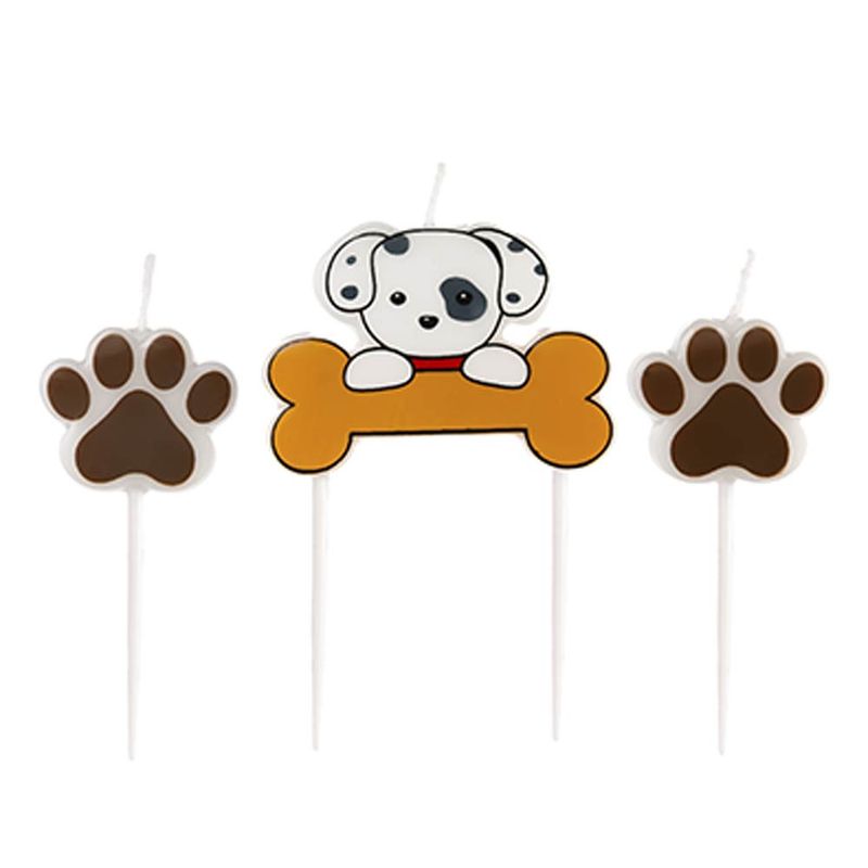 Vela-Pet-Dog-Patas-c-3---Silver-Festas