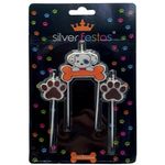 Vela-Pet-Dog-Patas-c-3---Silver-Festas