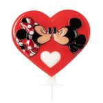 Vela-Decorativa-Mickey-e-Minnie-Coracao-Unidade---Silver-Festas
