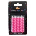 Vela-Palitinho-Espiral-Pink-c-16---Silver-Festas