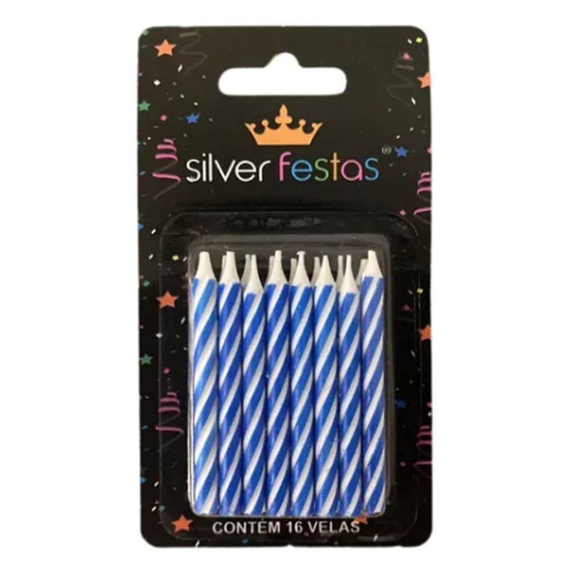 Vela-Palitinho-Espiral-Azul-c-16---Silver-Festas
