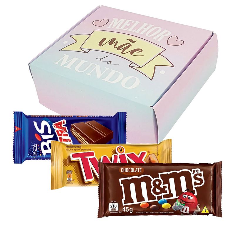 Kit-Dia-das-Maes-3---Caixa-personalizada---Chocolate-Twix-M-Ms-e-Bis-Xtra
