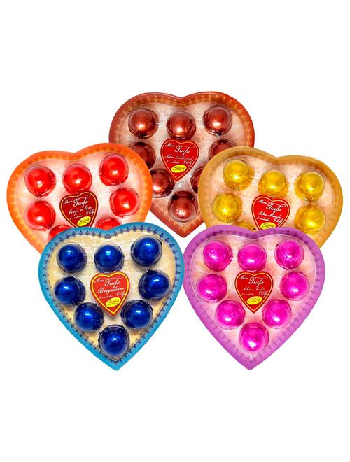 Kit 5 Trufas Recheadas Coração 96g Siareg