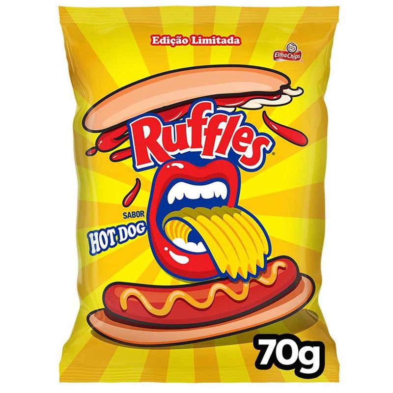 Batata Ruffles Hot Dog 70g - Elma Chips - Doce Malu