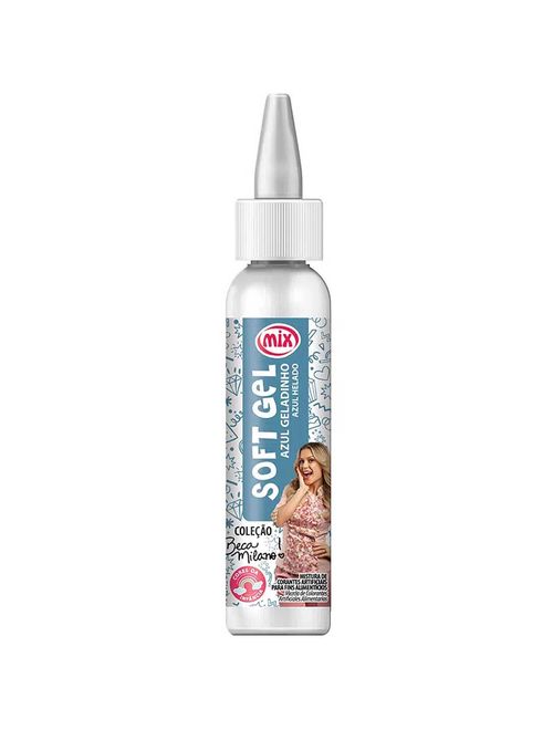 Corante Soft Gel Coleção Beca Milano Azul Geladinho 25g - Mix