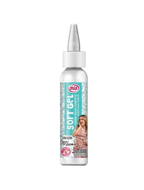 Corante Soft Gel Coleção Beca Milano Verde Água Confete 25g - Mix
