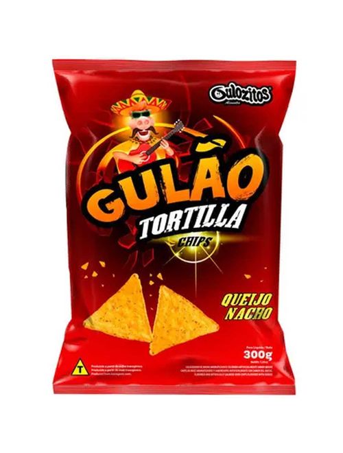 Tortilla Chips Gulão Queijo Nacho 300g - Gulozitos