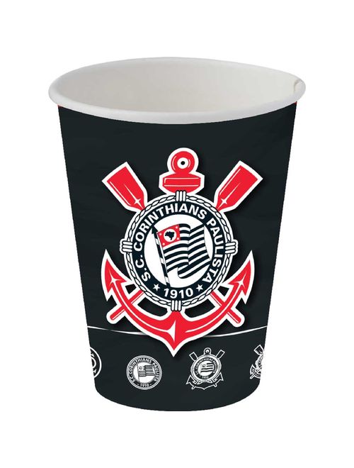Corinthians 2023 Copo Papel C/8 - Festcolor