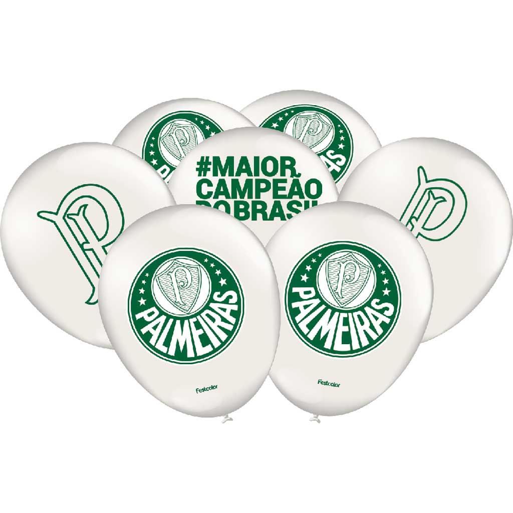 Palmeiras 2023 Balão Látex Nº9 c/25 - Festcolor