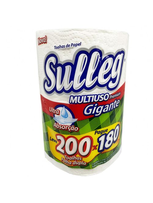 Toalhas de Papel Gigante 22,3cmX16cm c/200 - Sulleg
