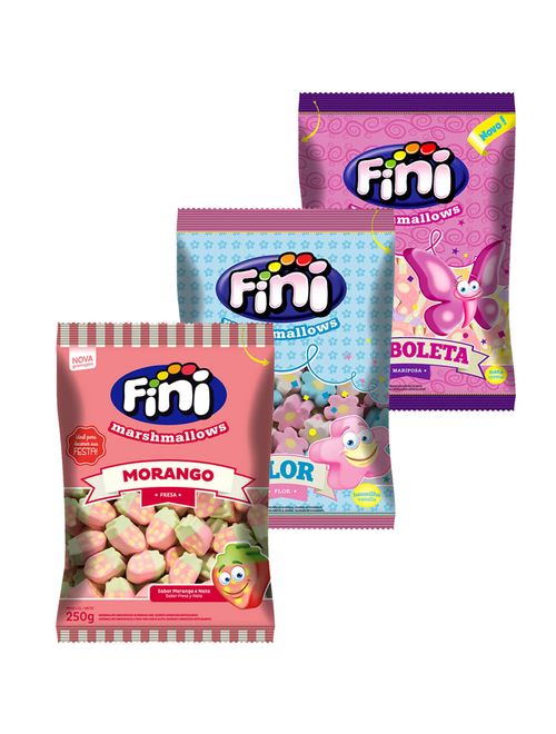 Kit 3 Marshmallows Formatos Fofos - Fini