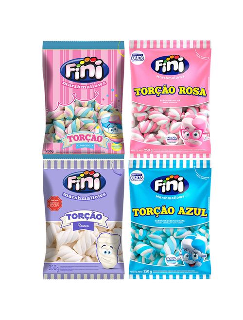 Kit 4 Marshmallows Torção 250g - Fini