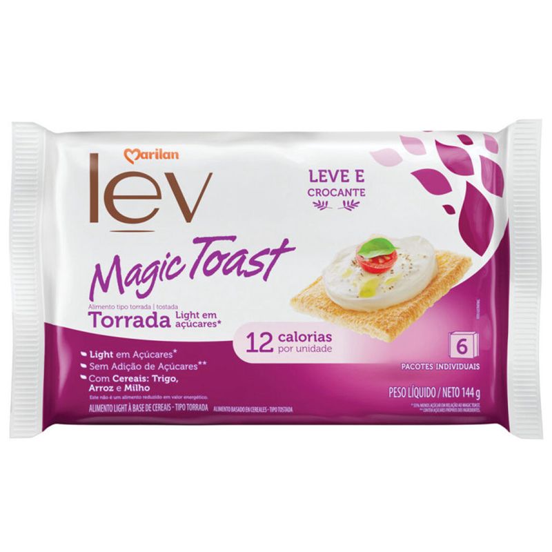 Torrada Magic Toast Light 110g - Marilan - Doce Malu