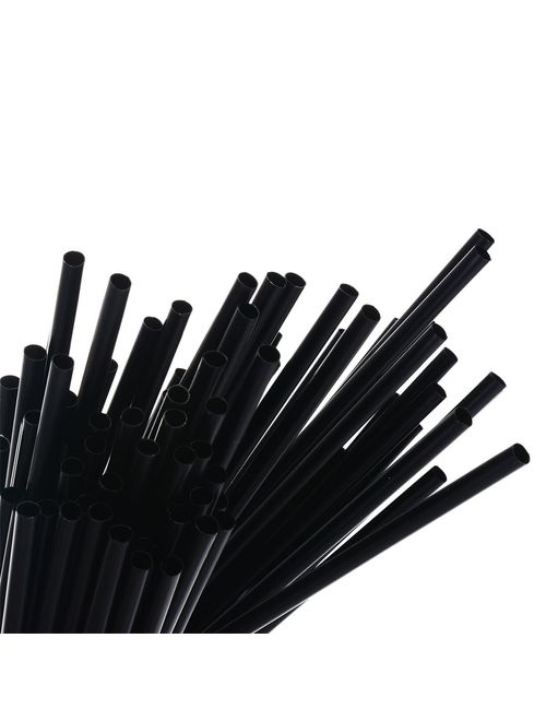 Canudos para Drinks Pretos Biodegradáveis c/100 - Plastifer