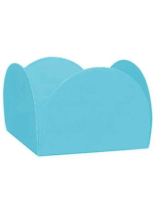 Forminha para Doces Azul Claro 4 Pétalas c/50 - NC Toys