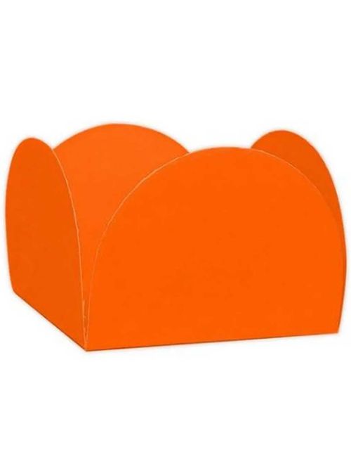 Forminha para Doces Laranja 4 Pétalas c/50 - NC Toys