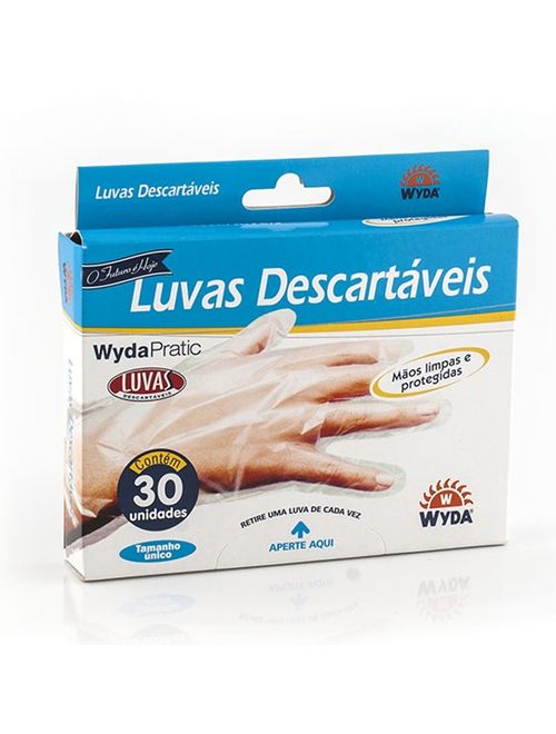 Luvas Descartáveis c/30 - Wyda