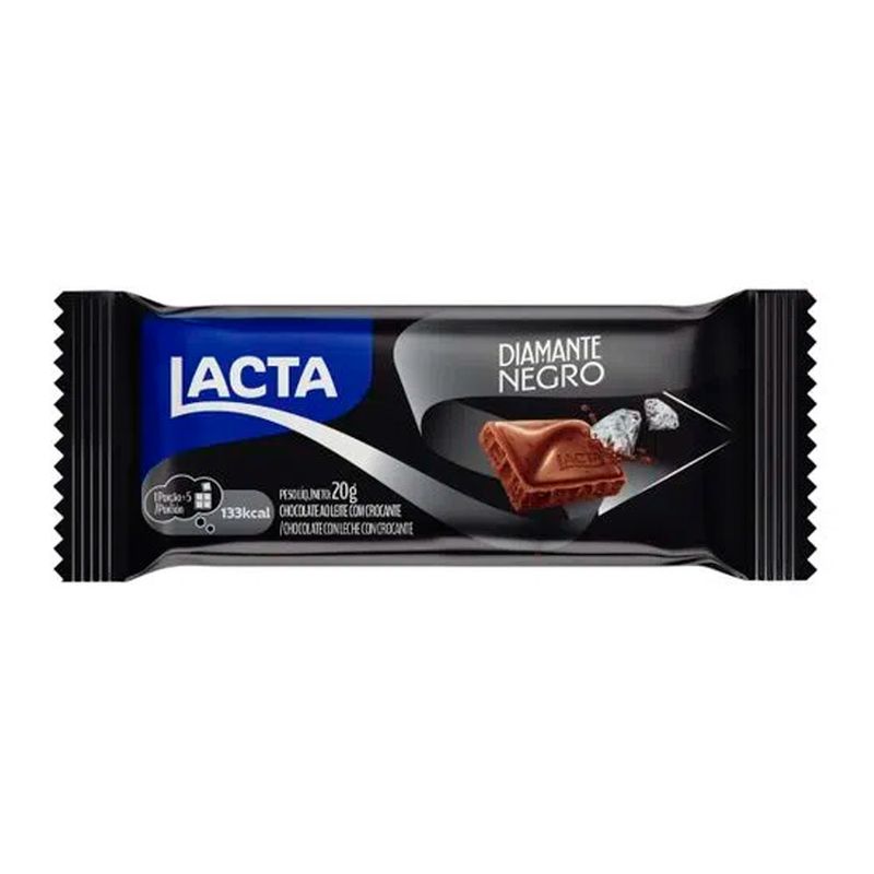Chocolate Diamante Negro 20un de 20g Lacta - Mercadoce - Doces, Confeitaria  e Embalagem