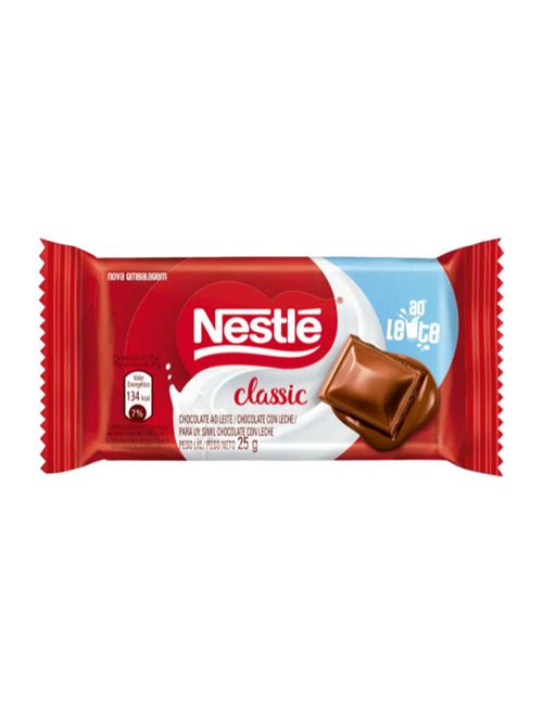 Tablete de Chocolate Ao Leite Classic 25g - Nestlé