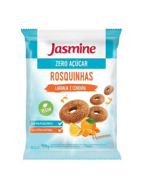 Rosquinha Zero Açúcar Laranja e Cenoura 150g - Jasmine