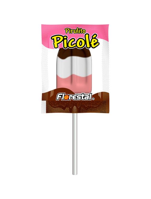 Pirulito Picolé Napolitano 550g - Florestal