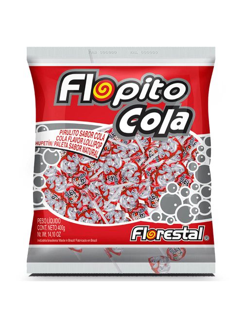 Pirulito Flopito Cola c/50 - Florestal
