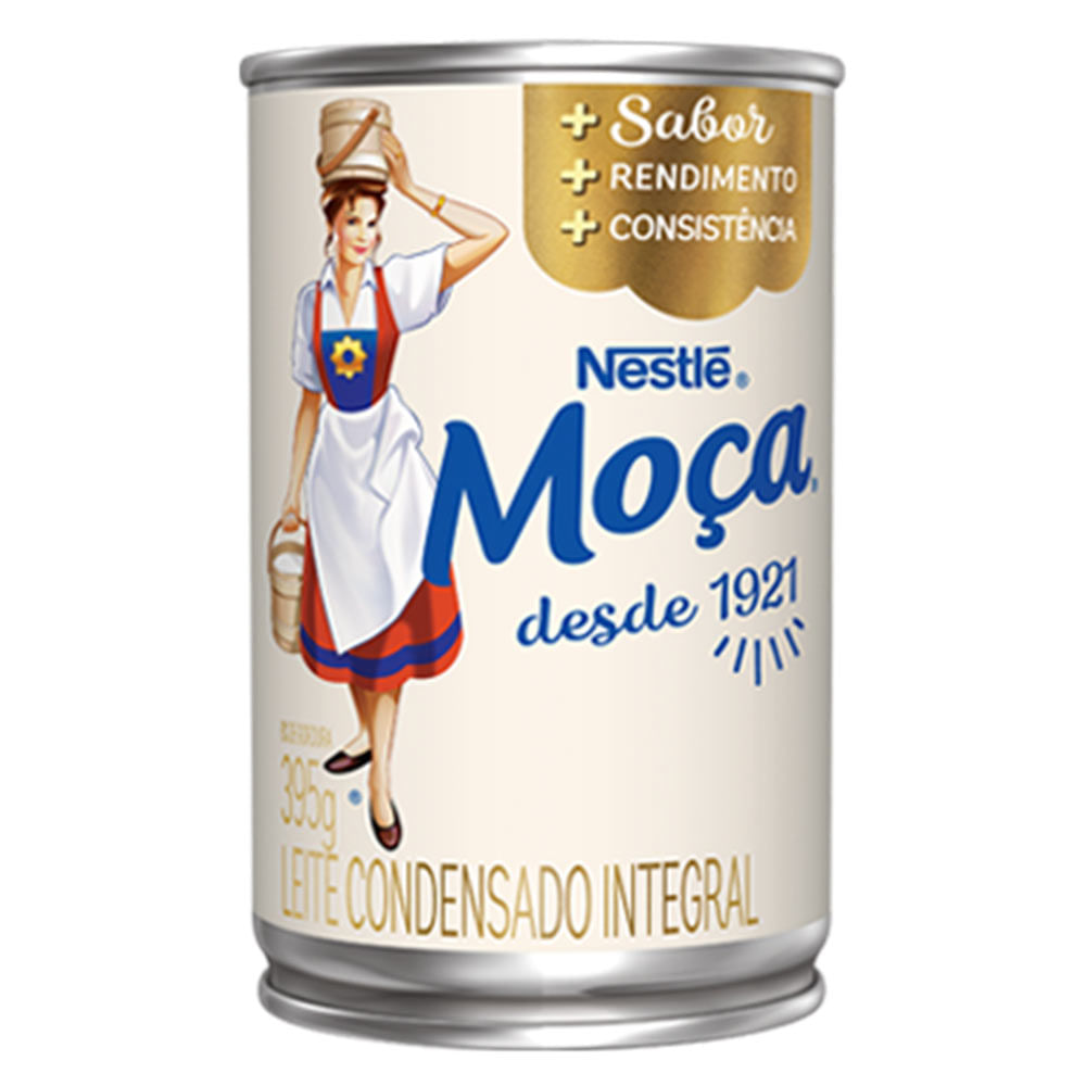 Leite Condensado Moça Integral Lata 395g Nestlé Doce Malu