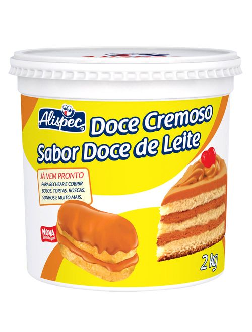 Doce Cremoso Sabor Doce de Leite 2kg - Alispec