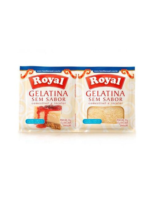 Gelatina Em Pó Sem Sabor Incolor 24g  - Royal