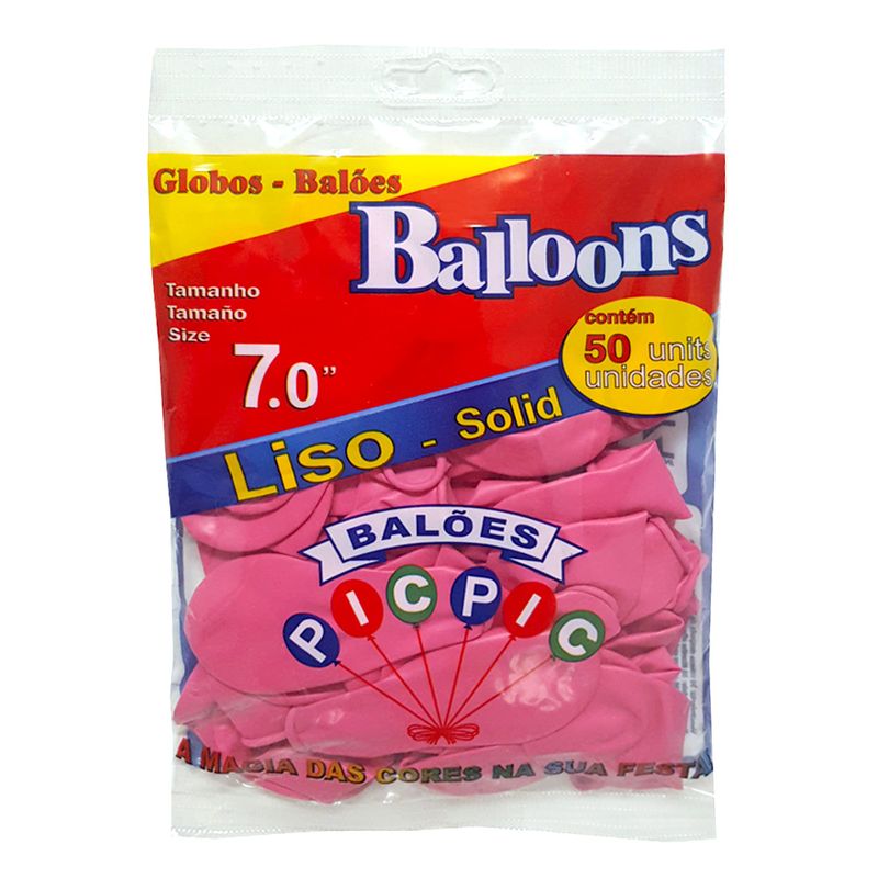 Balao-Liso-Rosa-Forte-Tamanho-7-c-50---Pic-Pic