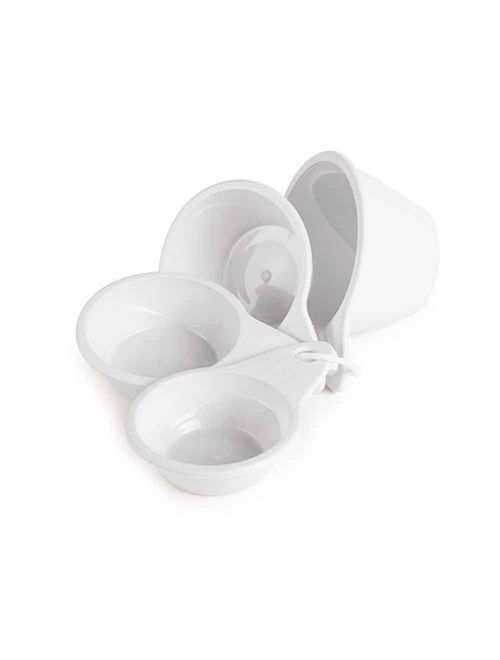 Conjunto Medidor Plástico Branco c/4 - Plasútil