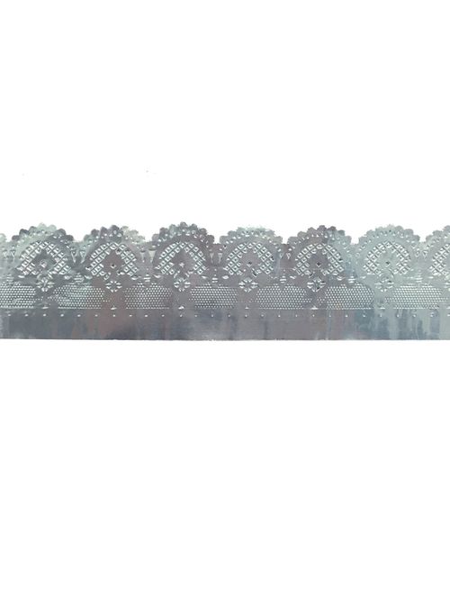 Fita Rendada Prata 2,5m c/2 Mod. 71 - Mago