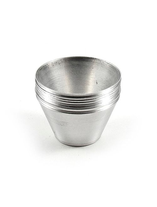 Forma Bombocado / Petit Gateau No 4 Alumínio c/12 - Roldan