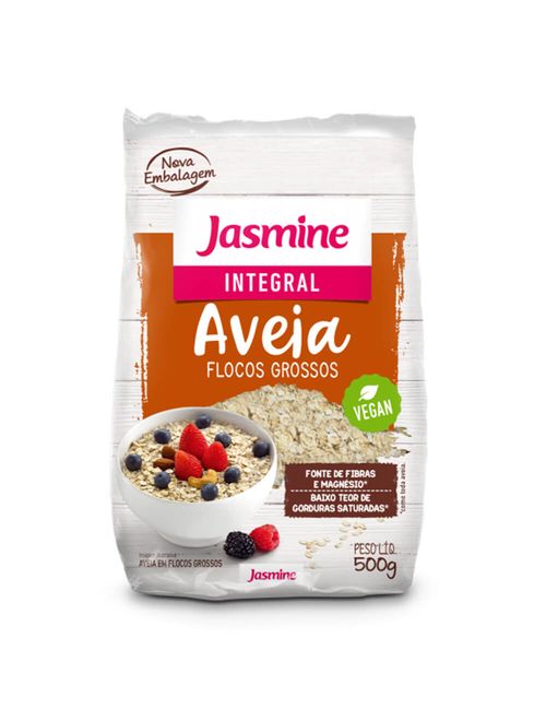 Aveia em Flocos Grossos 400g - Jasmine