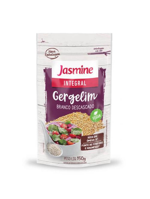 Gergelim Branco Descascado 150g - Jasmine