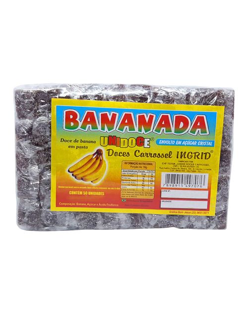 Bananada Cristal c/50 - Unidoce