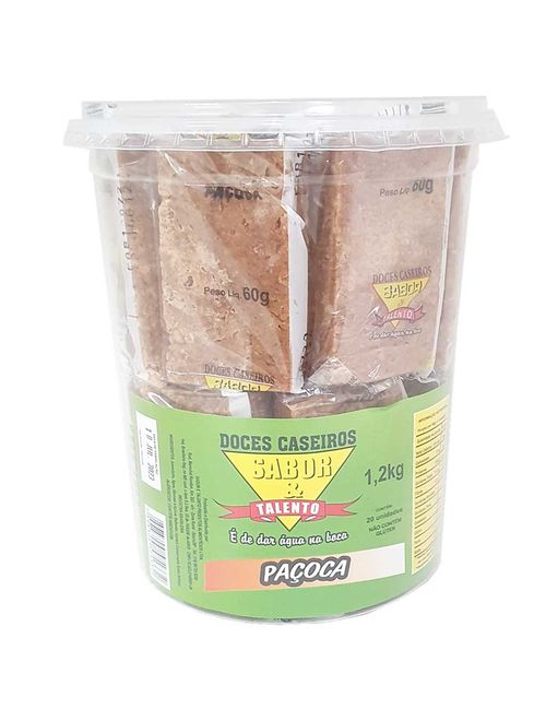 Paçoca Retangular Lisa c/20 - Sabor&Talento