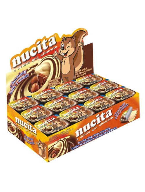 Creme Avelã Chocolate Bicolor 15g c/36 - Nucita