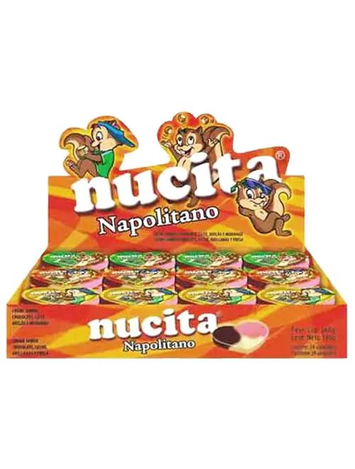 Creme Napolitano Coração 15g c/24 - Nucita