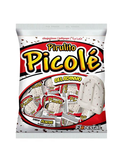 Pirulito Picolé Flocos c/50 - Florestal