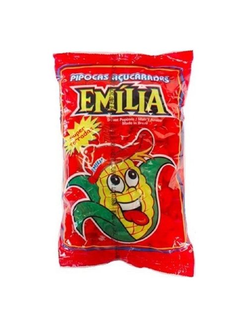 Pacote Pipoca Doce Açucarada 80g c/10 - Emilia