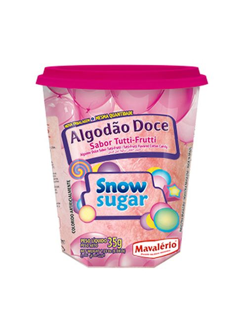 Algodão Doce Pronto Sabor Tutti Frutti 35g - Big Pop