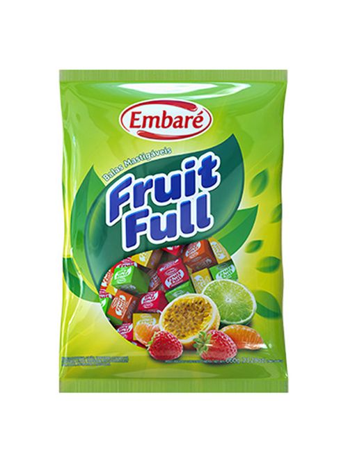 Bala Mastigável Fruit Full Frutas 660g - Embaré