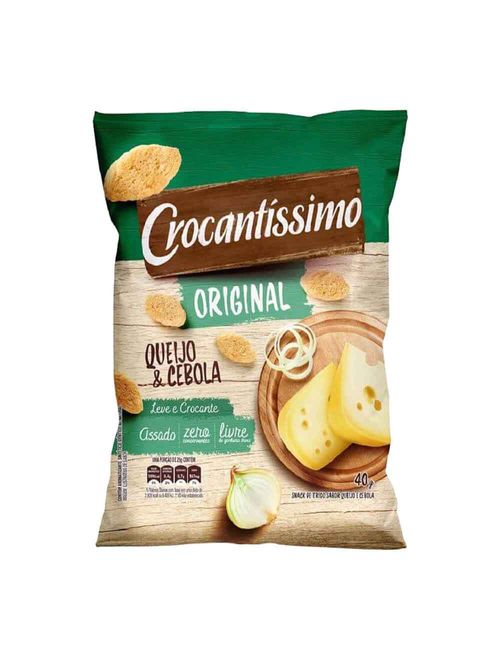 Salgadinho Crocantíssimo Queijo e Cebola 40g - Pullman