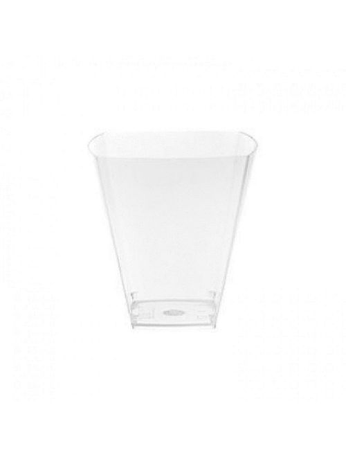 Copo Acrílico Cristal Quadrado 50ml c/10 - Plastilânia