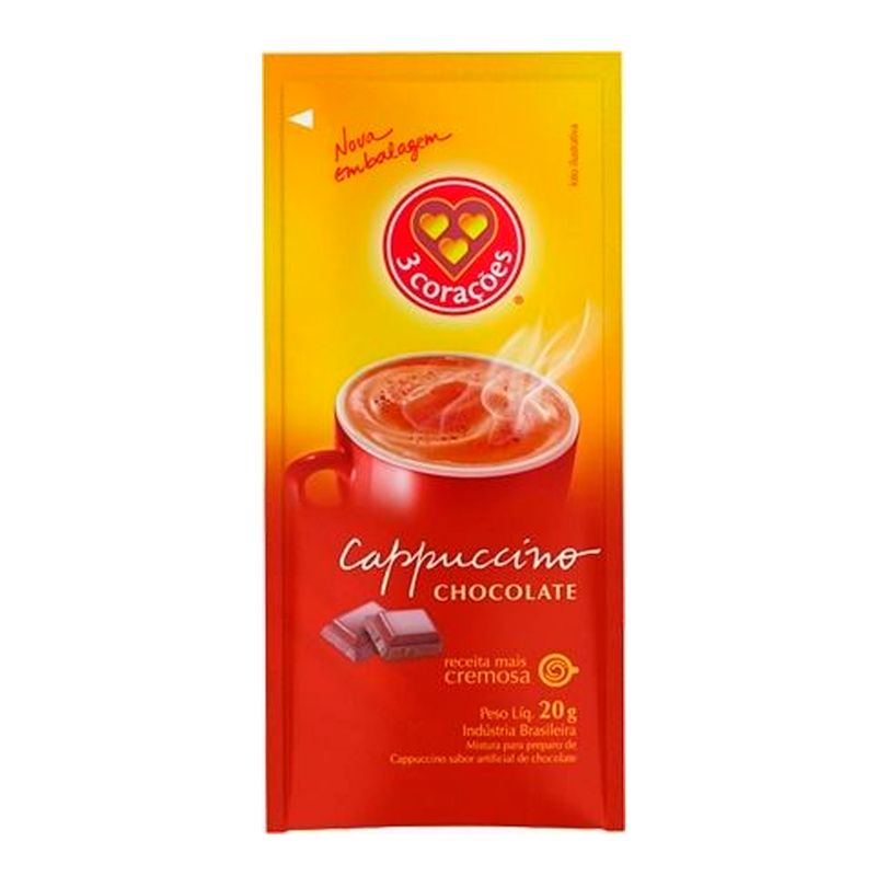 Cappuccino-Sache-Chocolate-20g-c-50---Tres-Coracoes