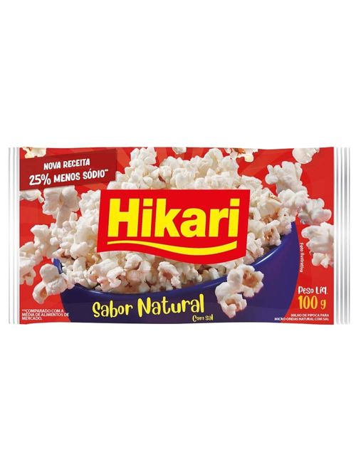 Pipoca para Microondas Natural 100g - Hikari