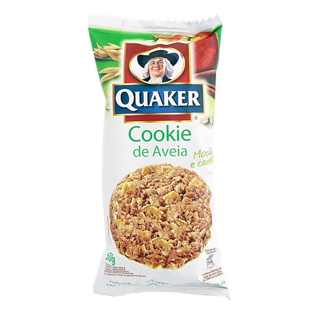 Cookies Maça/Canela Quaker - Doce Malu