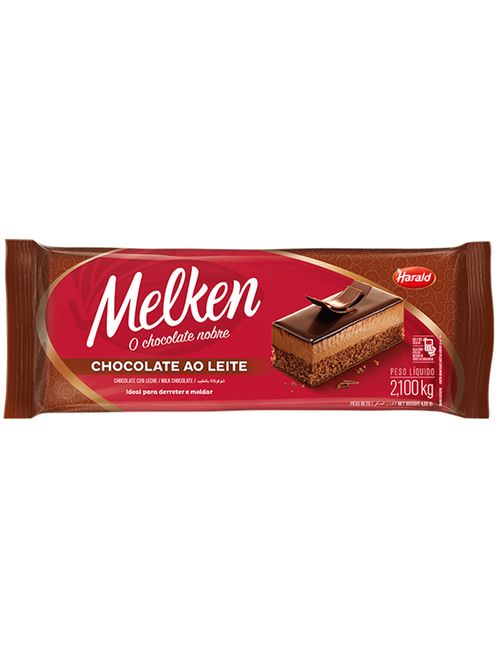 Barra de Chocolate Melken Ao Leite 2,1kg - Harald